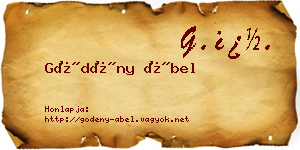 Gödény Ábel névjegykártya